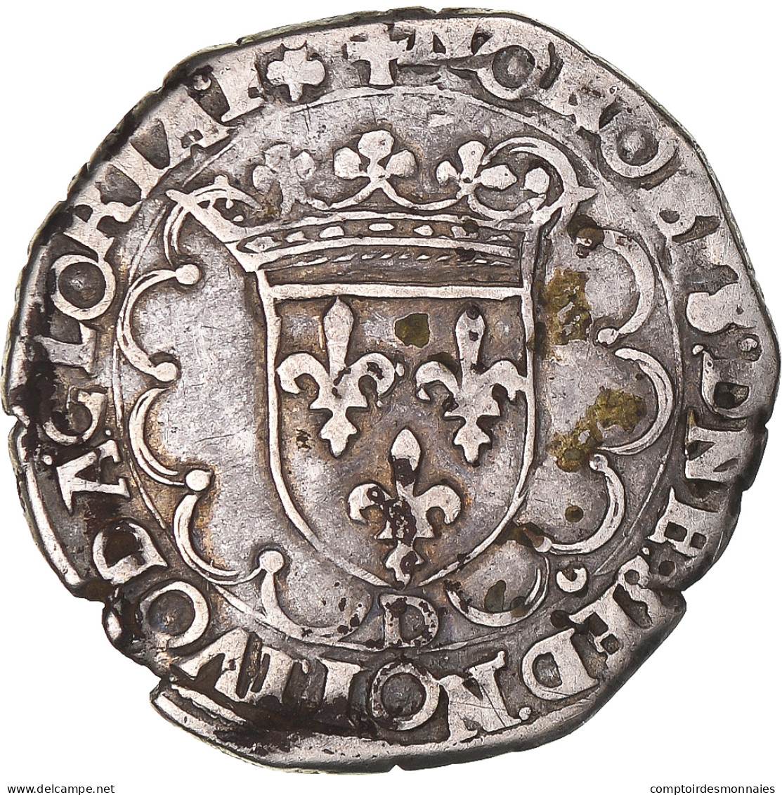 Monnaie, France, François Ier, 1/2 Teston, 1515-1547, Lyon, TB+, Argent - 1515-1547 Franz I. Der Ritterkönig