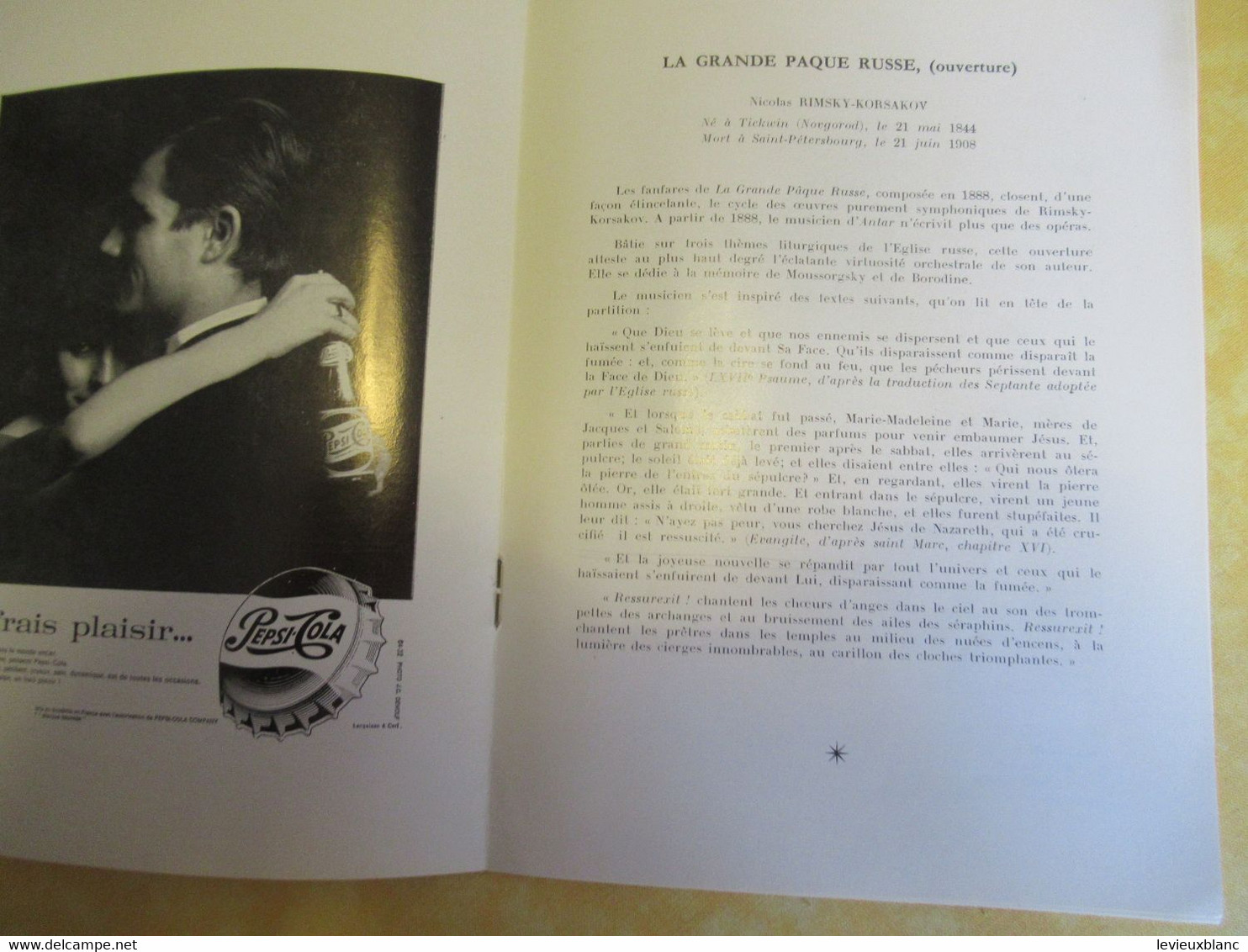 Programme Ancien/Musique/Théâtre Nat.Palais De Chaillot/Ass..des Concerts PASDELOUP/A.d'Arco- M Benedetto/1966   PROG327 - Programma's