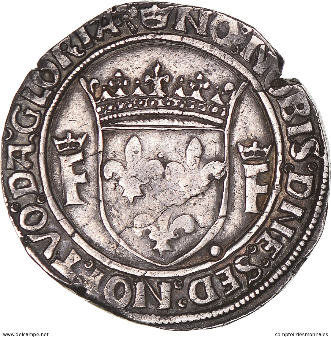 Monnaie, France, François Ier, Teston, 1515-1547, Lyon, TTB, Argent - 1515-1547 François 1er