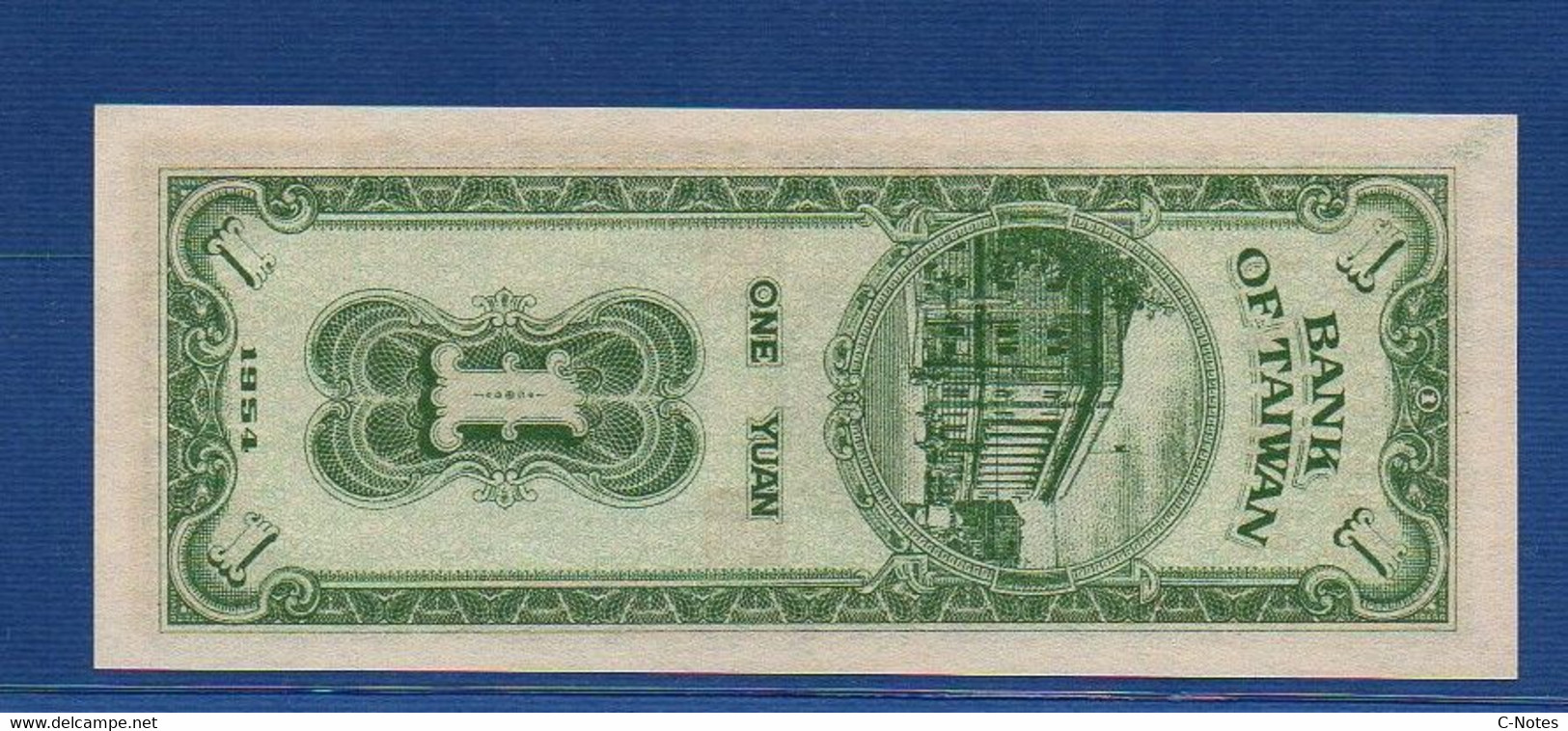 CHINA - TAIWAN - P.1966 – 1 Yuan 1954 UNC, Serie W 001250 H - Taiwan