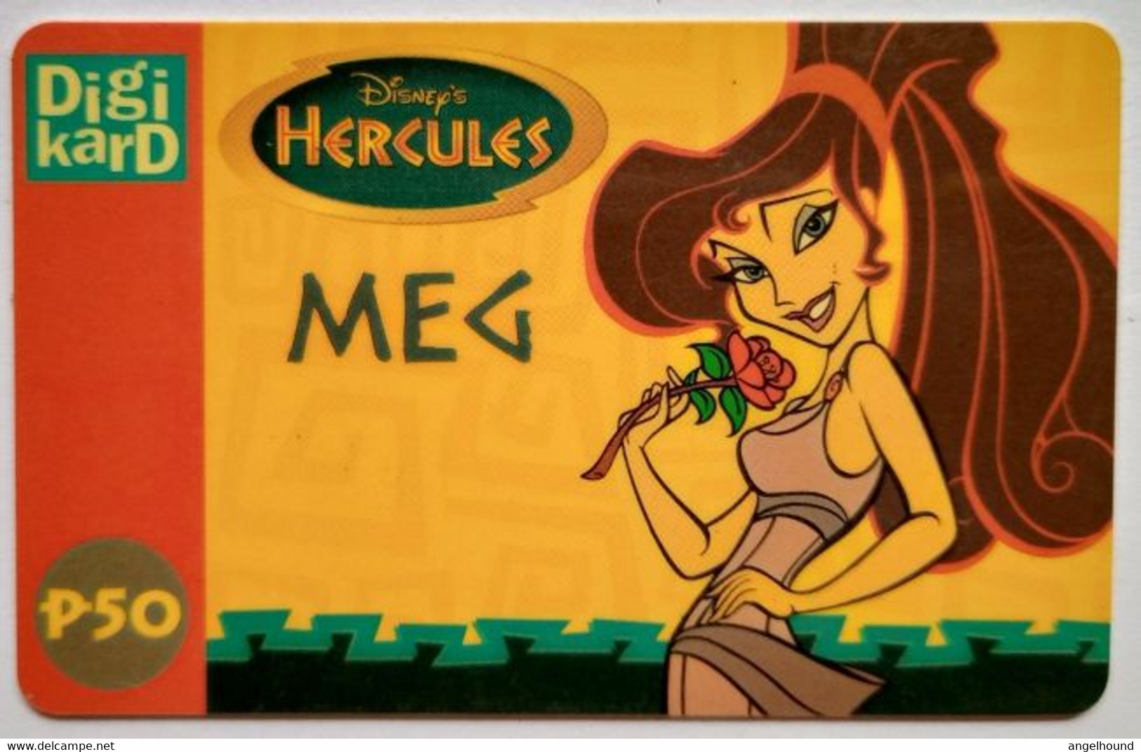 Philippines Digikard P50 " Meg - Disney's Hercules " - Philippines