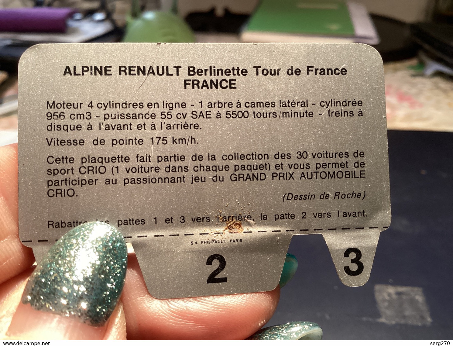 Publicité  COOP Garantie De Qualité  Plaque En Tôle Voiture Automobile Alpine Renault Berlinette, Tour De France - Automotive