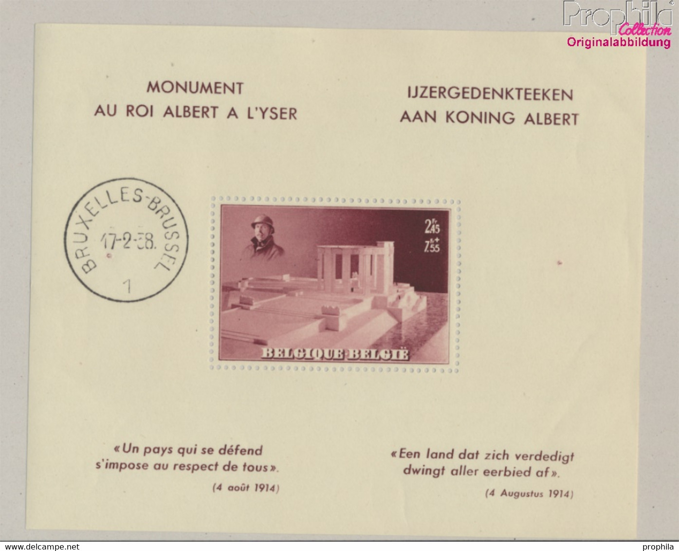 Belgien Block7 (kompl.Ausg.) Postfrisch 1938 Albert-Denkmal (9909888 - Neufs