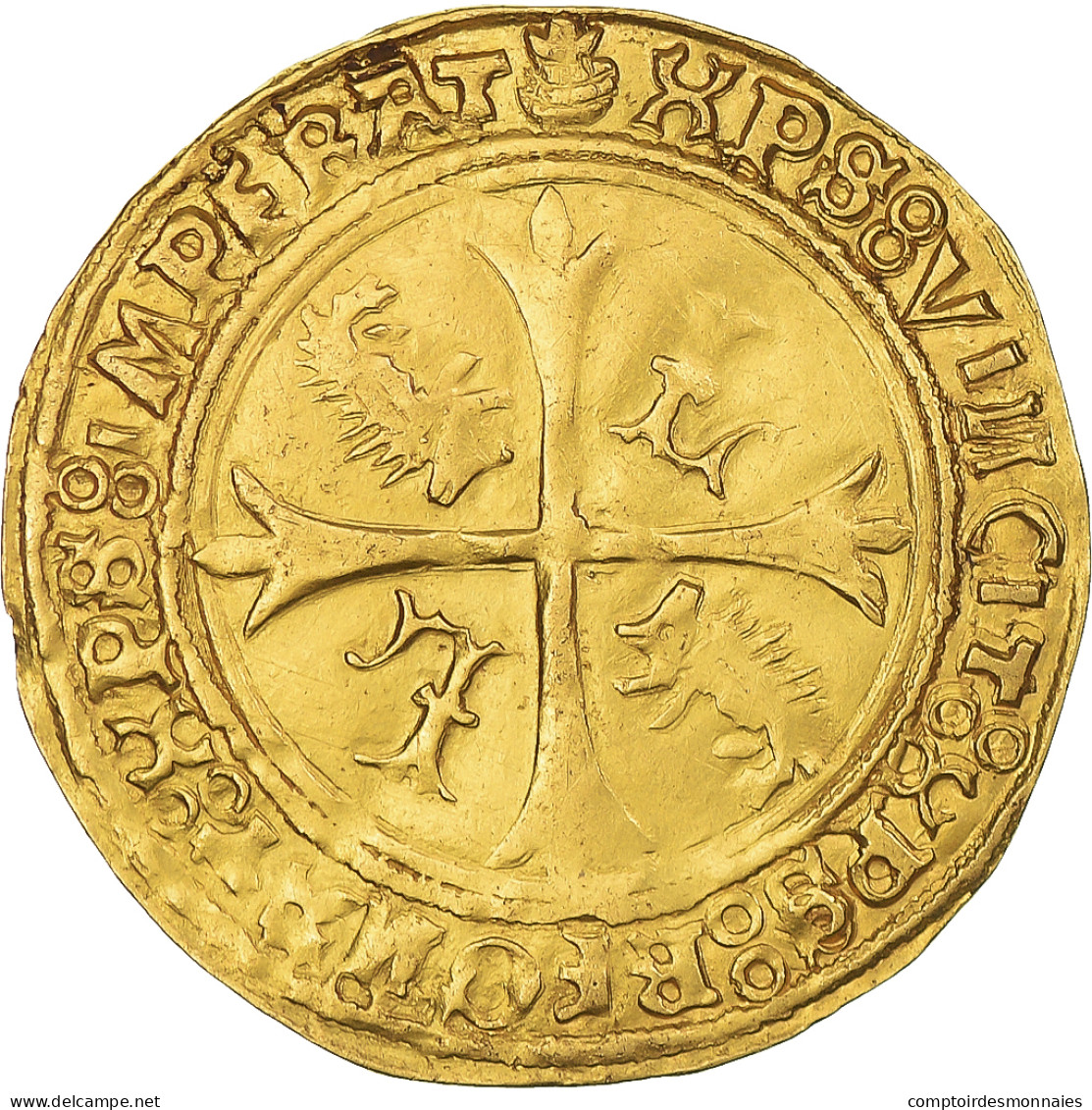 France, Louis XII, Ecu D'or Aux Porcs-Epics, 1507-1515, Dijon, Rare, Or, TTB+ - 1498-1515 Lodewijk XII