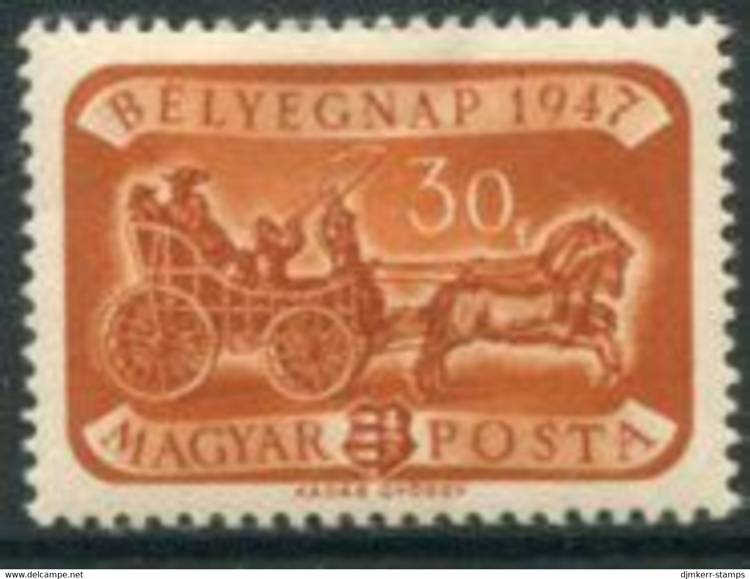HUNGARY 1947 Stamp Day  MNH / **.  Michel  999 - Ungebraucht