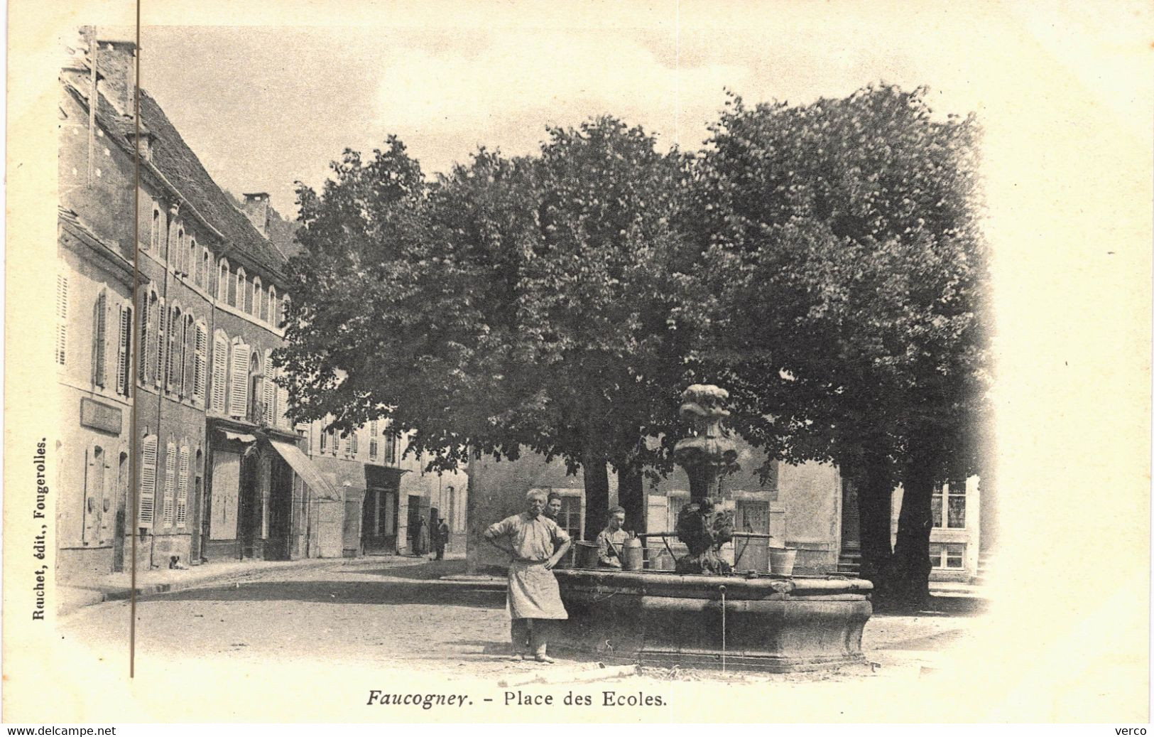 Carte POSTALE  Ancienne De FAUCOGNEY - Place Des écoles - Faucogney