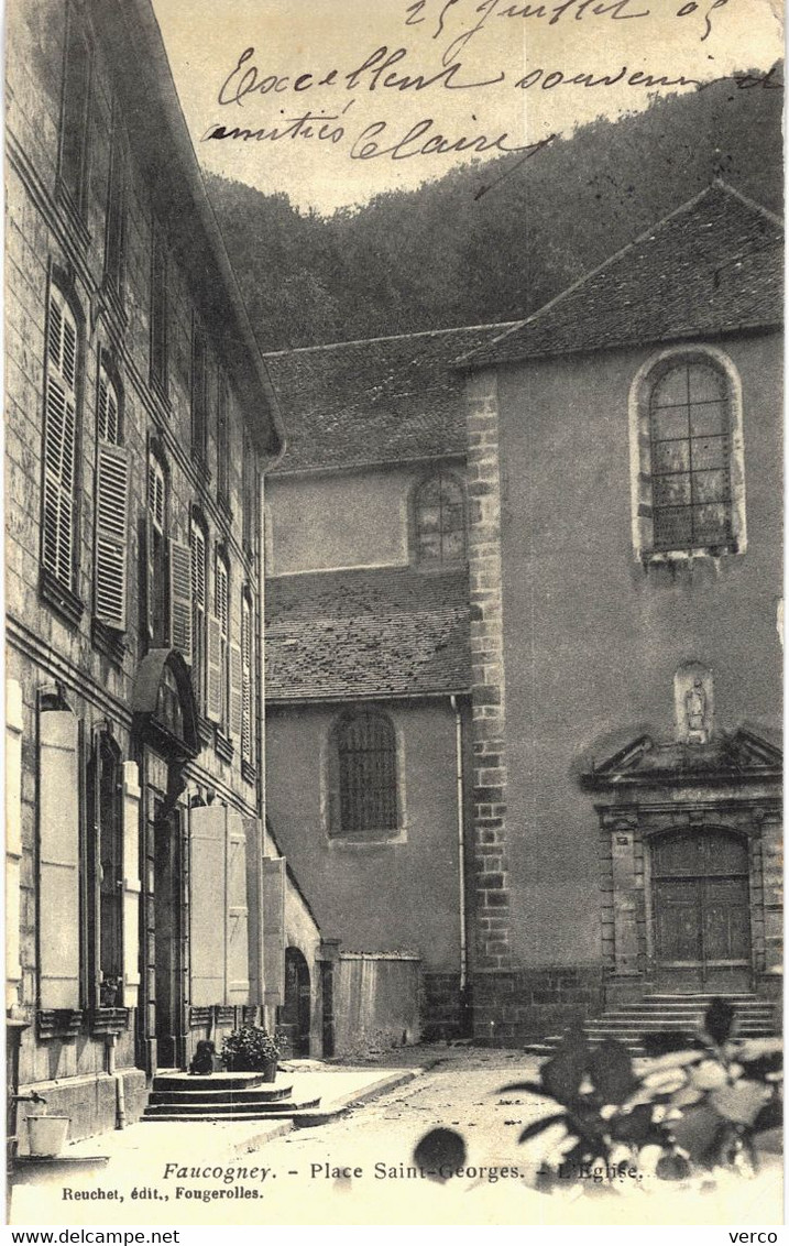 Carte POSTALE  Ancienne De FAUCOGNEY - Place St Georges - Faucogney