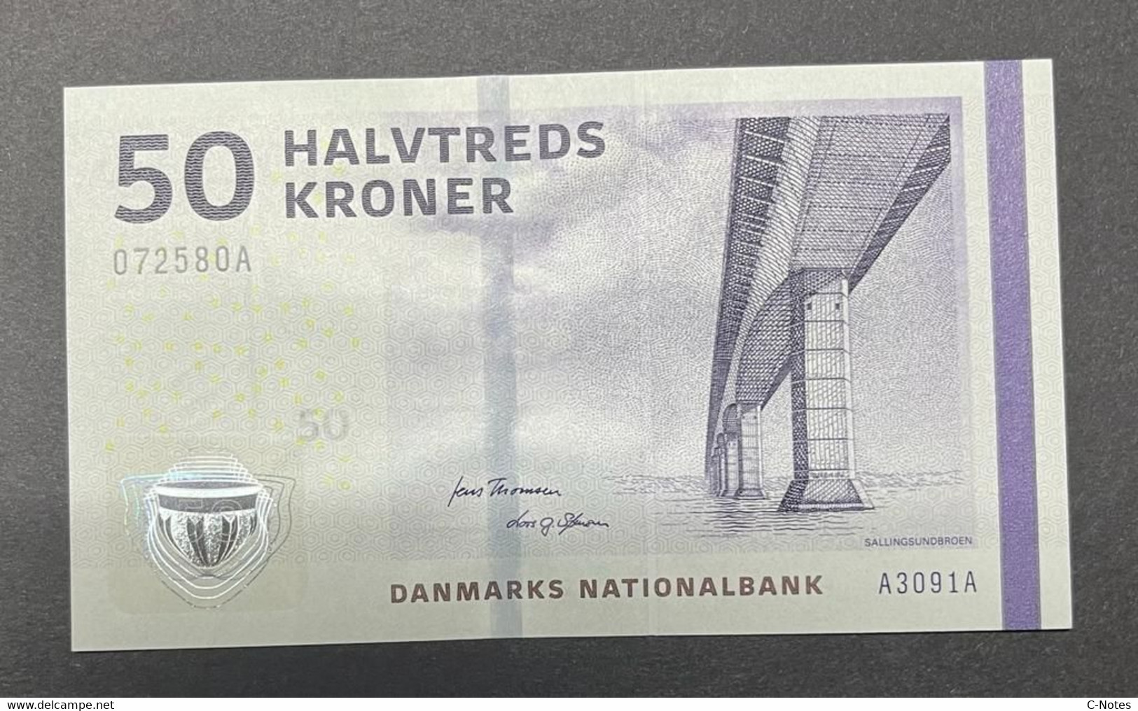 DENMARK - P.65a2 – 50 Kroner 2009 UNC, Serie A3091A 072580A - Dinamarca