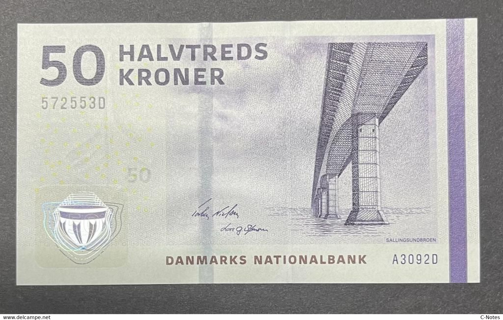 DENMARK - P.65a3 – 50 Kroner 2009 UNC, Serie A3092D 572553D - Dinamarca