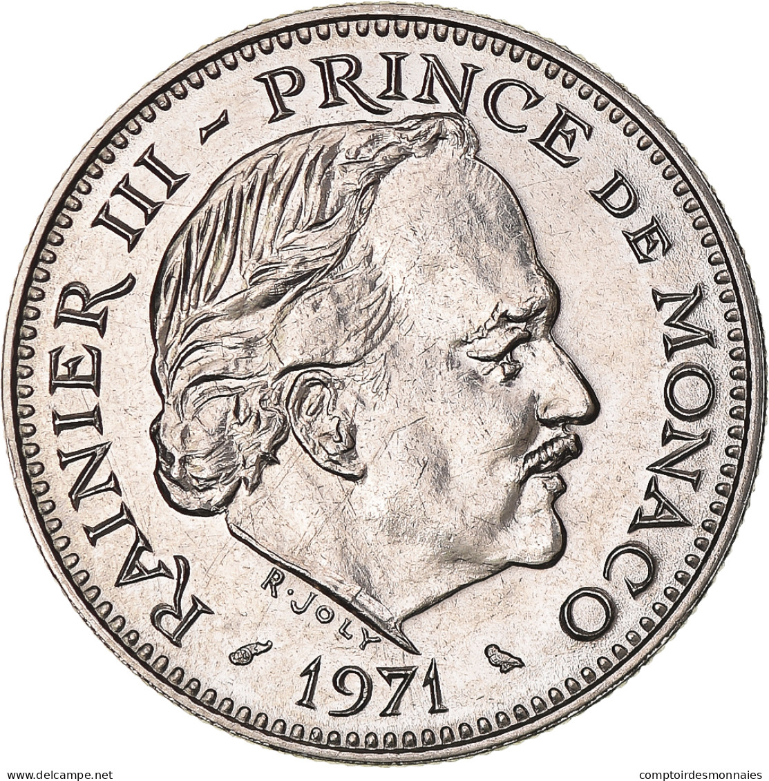 Monnaie, Monaco, Rainier III, 5 Francs, 1971, SPL+, Cupro-nickel, Gadoury:MC - 1960-2001 Nouveaux Francs