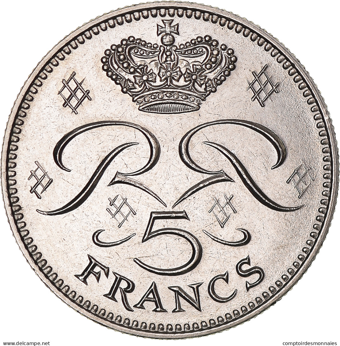 Monnaie, Monaco, Rainier III, 5 Francs, 1971, SPL+, Cupro-nickel, Gadoury:MC - 1960-2001 Nouveaux Francs