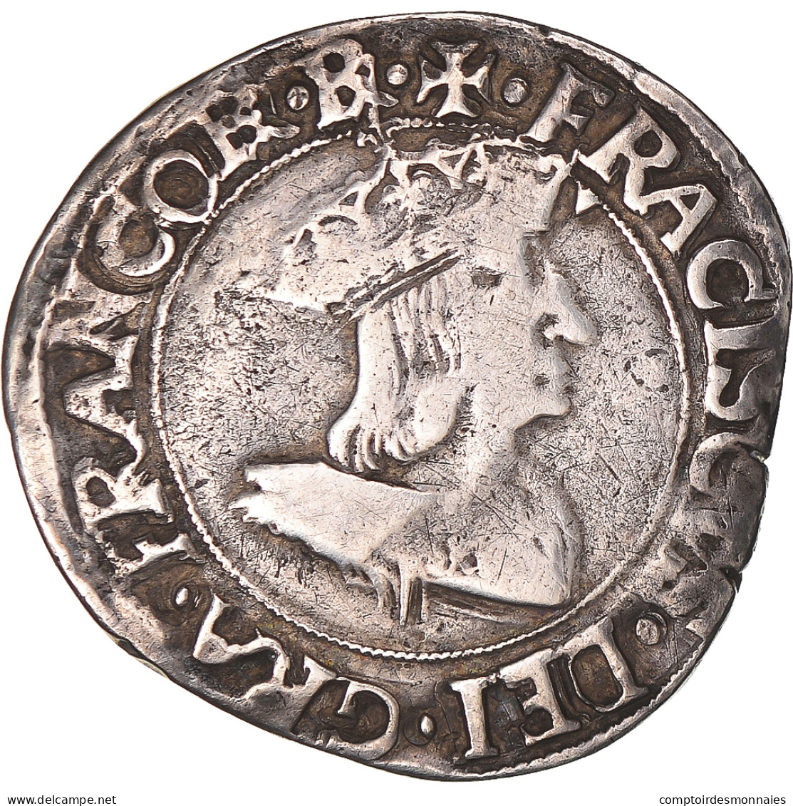 Monnaie, France, François Ier, Teston Du Dauphiné, 1515-1547, Romans, TB+ - 1515-1547 Francisco I