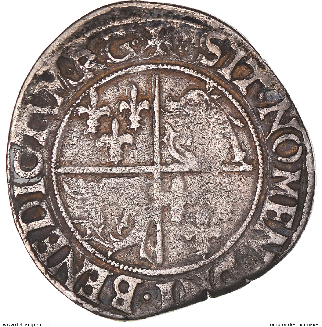 Monnaie, France, François Ier, Teston Du Dauphiné, 1515-1547, Romans, TB+ - 1515-1547 François 1er