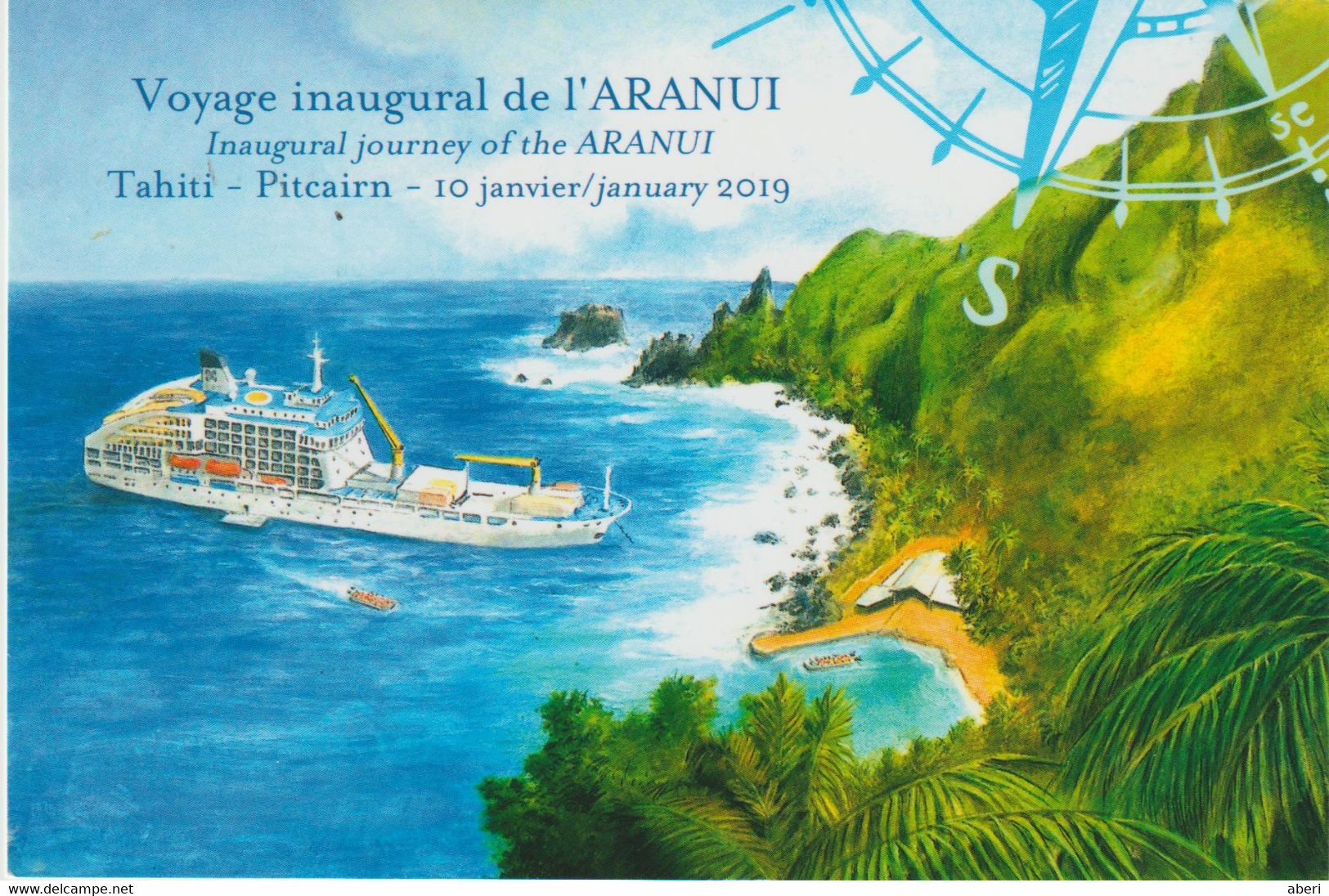 15612   Voyage Inaugural De L'ARANUI - TAHITI - PITCAIRN  - POLYNÉSIE FRANÇAISE - 2019 - Enteros Postales