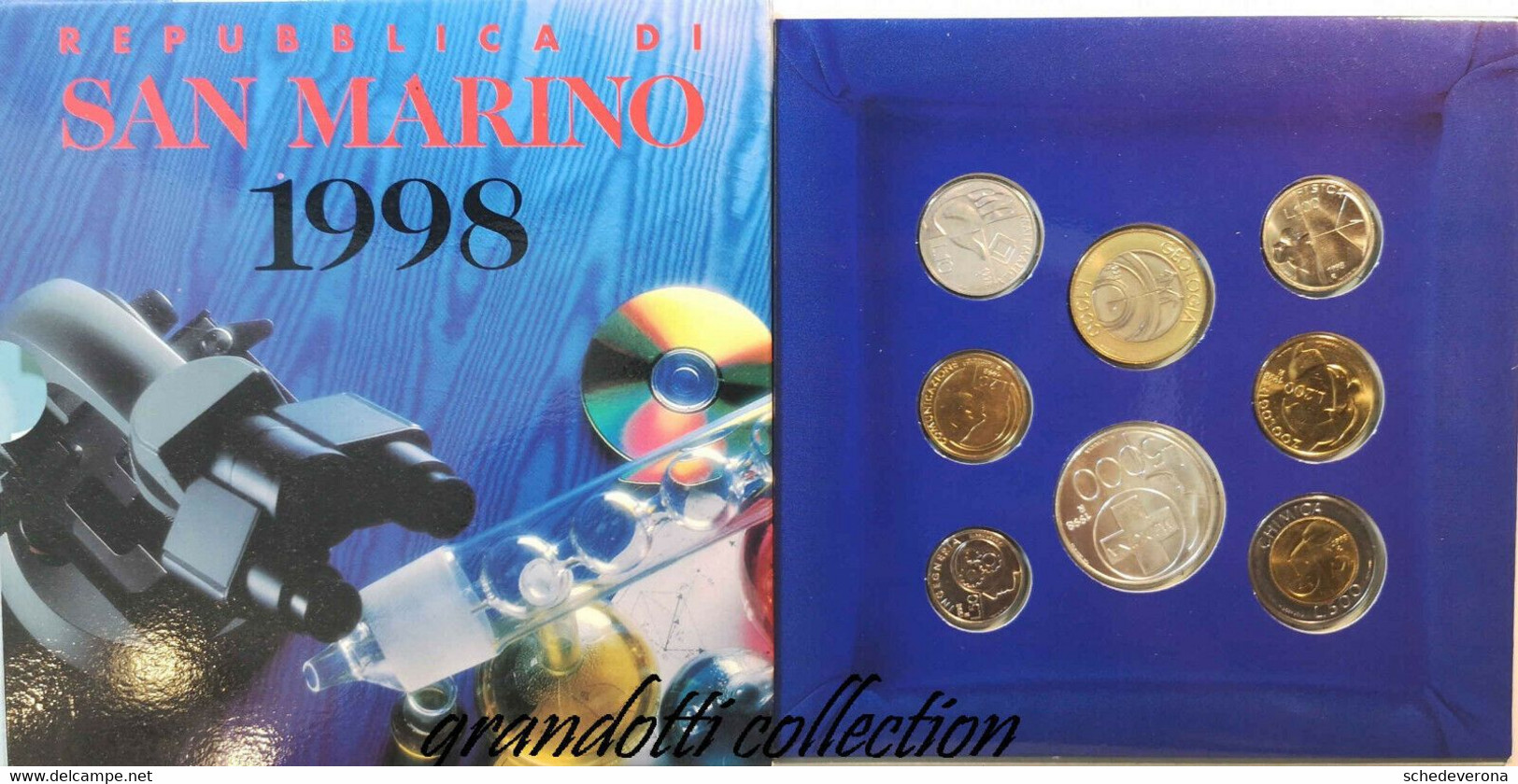 DIVISIONALE ZECCA 1998 FDC REPUBBLICA SAN MARINO RARA SERIE - Jahressets & Polierte Platten
