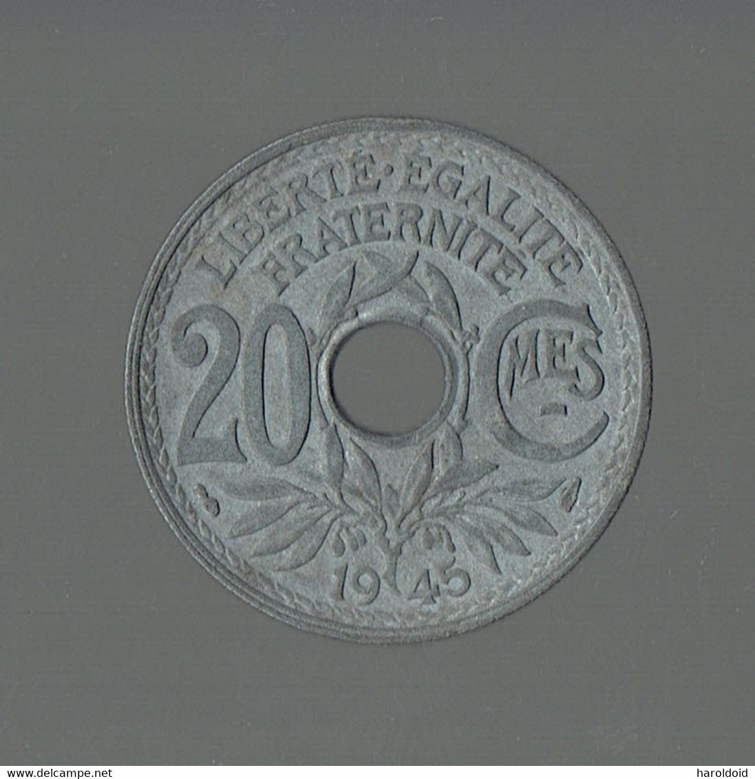 ETAT FRANCAIS GOUVERNEMENT PROVISOIRE - 20 CTS 1945 TTB+ - 20 Centimes
