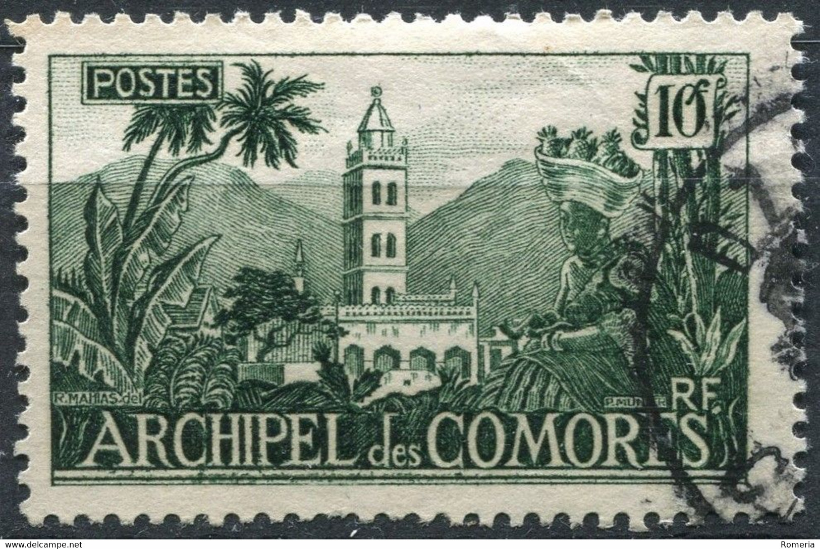 Comores - 1950 -> 1952 - Série complète Yt 1 á 11 - Oblitérés et * TC