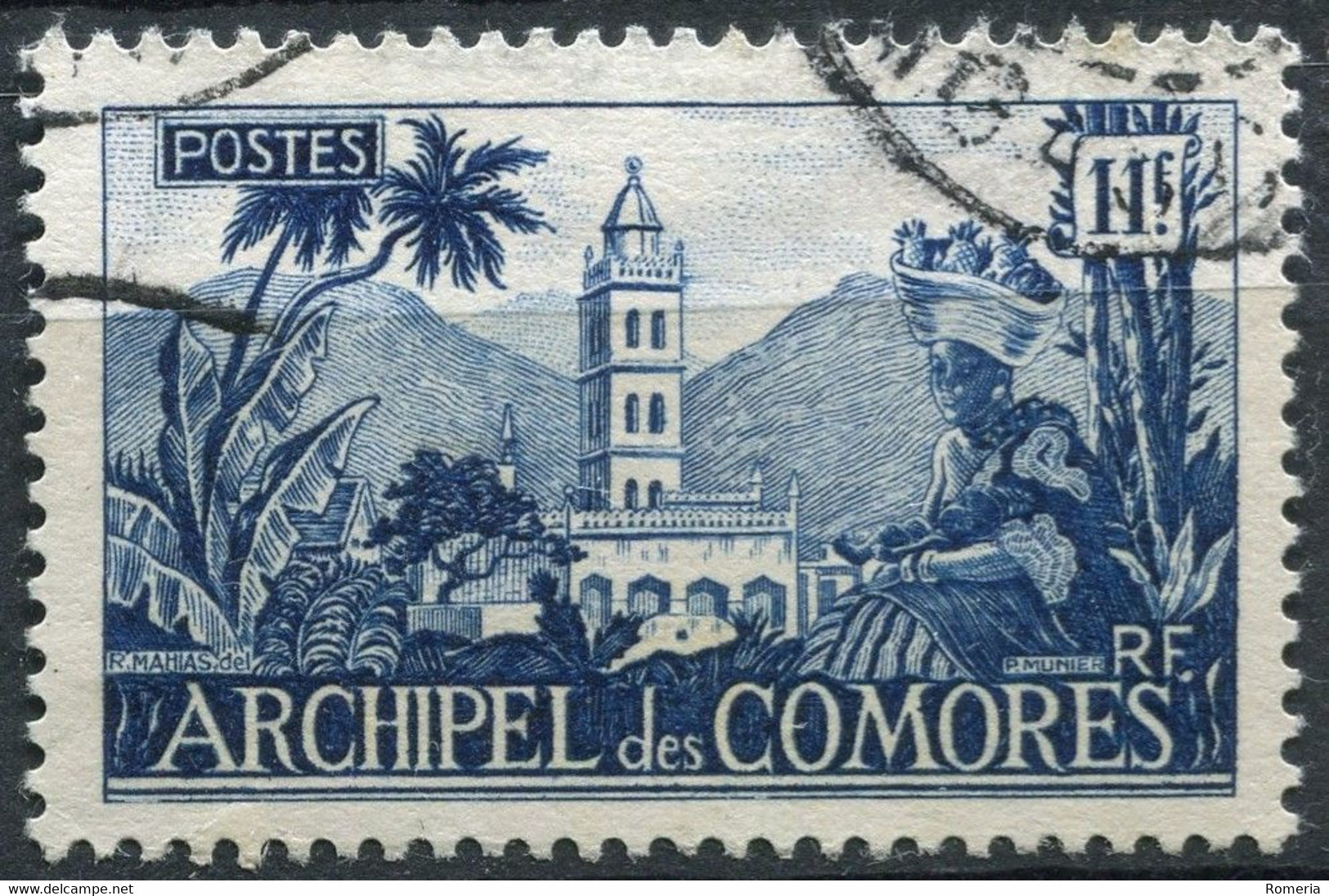 Comores - 1950 -> 1952 - Série complète Yt 1 á 11 - Oblitérés et * TC