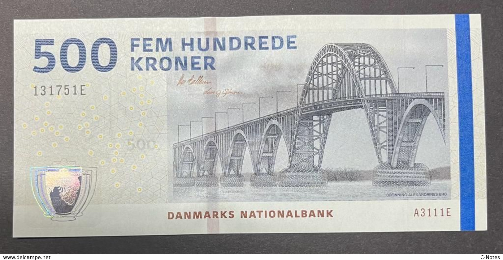 DENMARK - P.68c – 500 Kroner 2011 UNC, Serie A3111E 131751E - Danemark