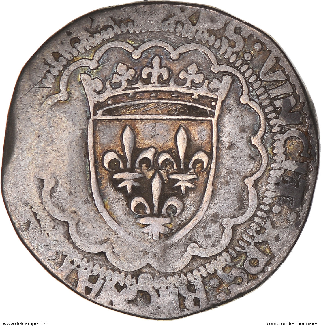 Monnaie, France, François Ier, Teston, 1515-1547, Rouen, TB, Argent - 1515-1547 Francisco I