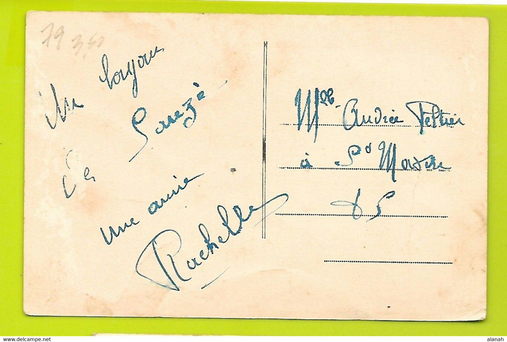 SAUZE-VAUSSAIS La Poste Et L'Ecole Des Filles (Philippin) Deux Sèvres (79) - Sauze Vaussais