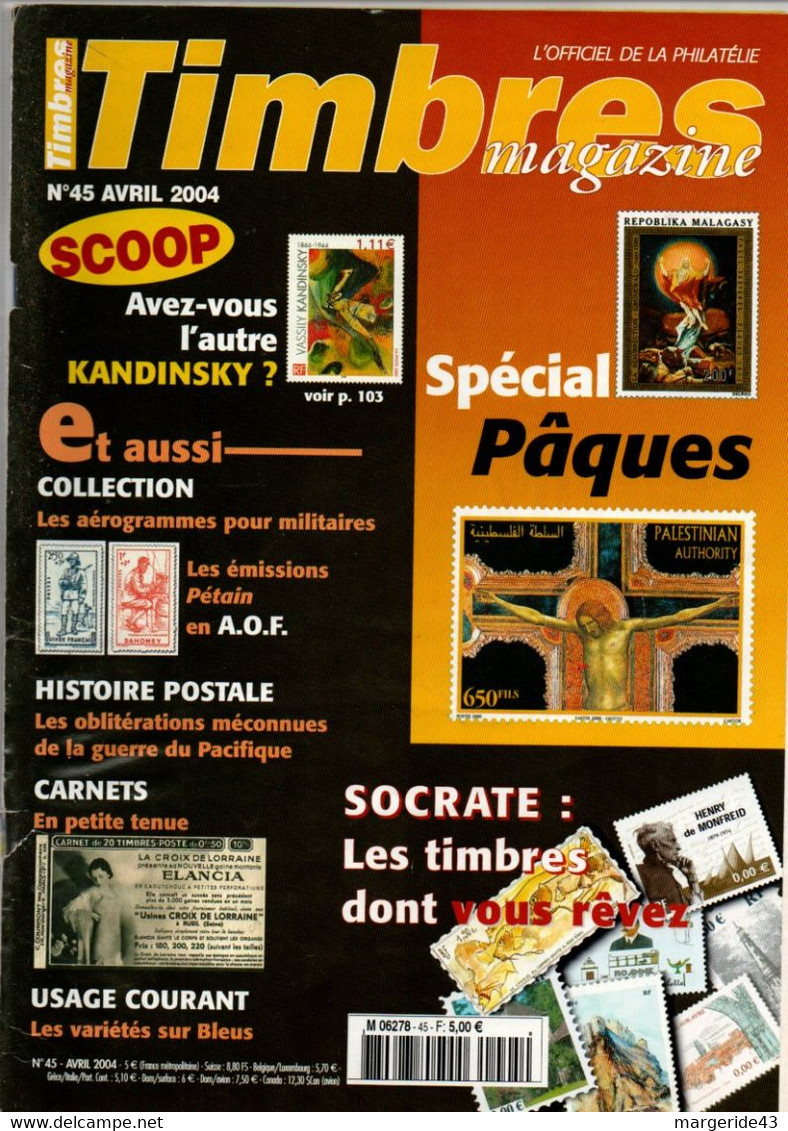 TIMBROSCOPIE N°45 AVRIL 2004 - Français (àpd. 1941)