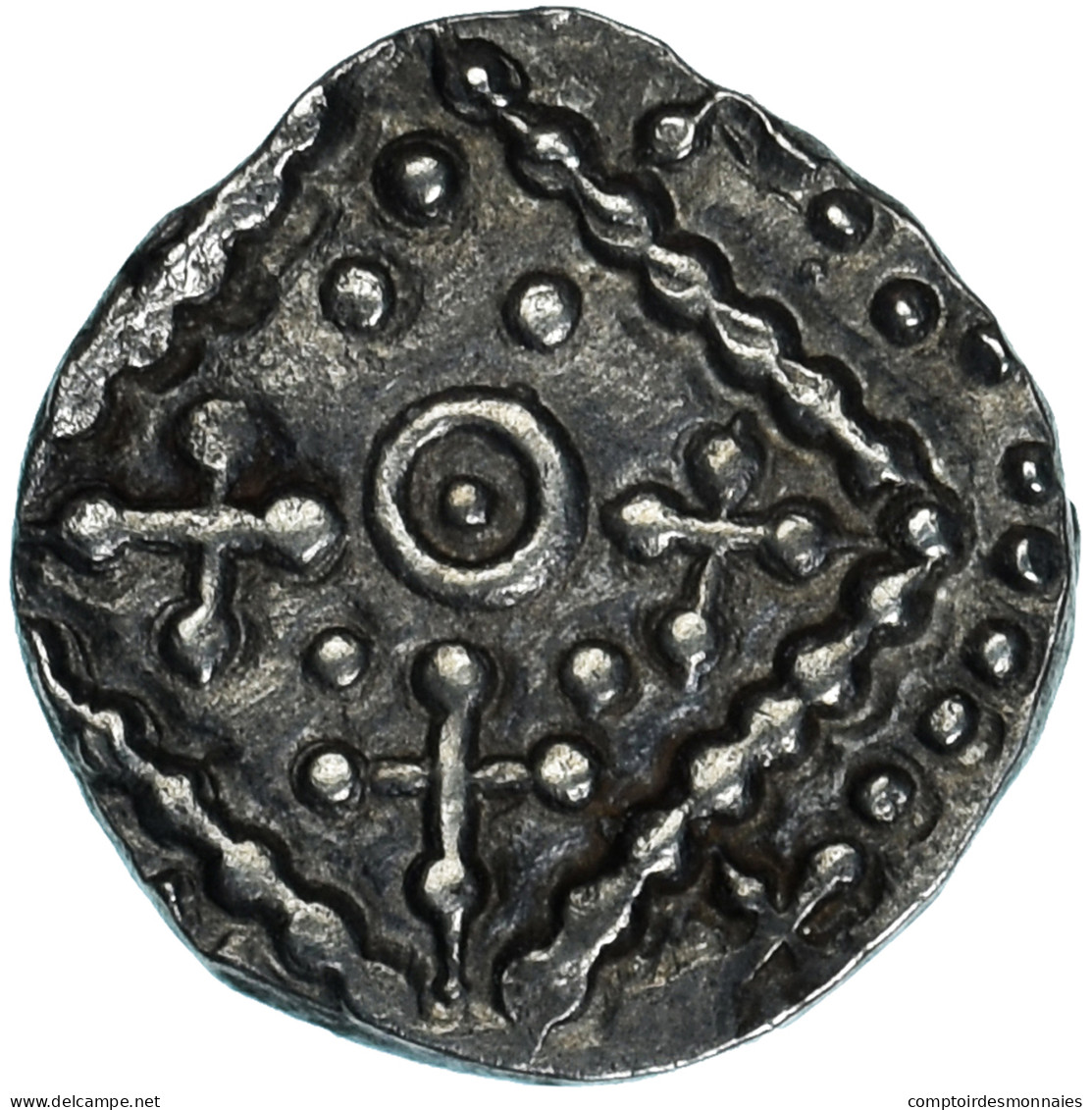 Monnaie, Grande-Bretagne, Anglo-Saxon, Sceat, Ca. 710/5-720, Quentovic, TTB+ - …-1066: Kelten/Angelsachsen