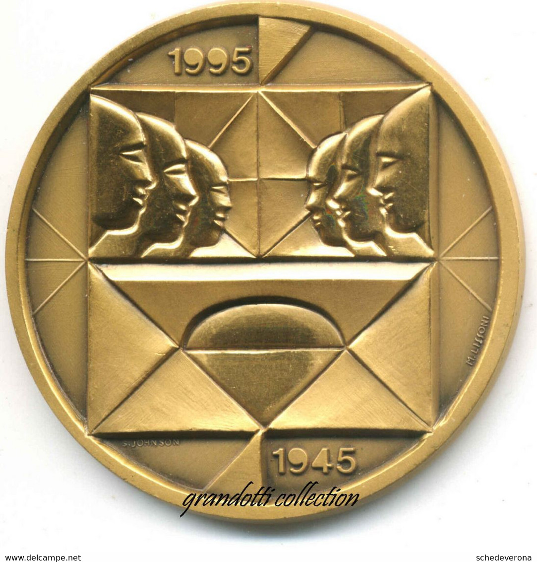 COMUNI DEL SENIO UOMINI LIBERI 1995 ANNIVERSARIO 50 LIBERAZIONE MEDAGLIA LISSONI - Profesionales/De Sociedad