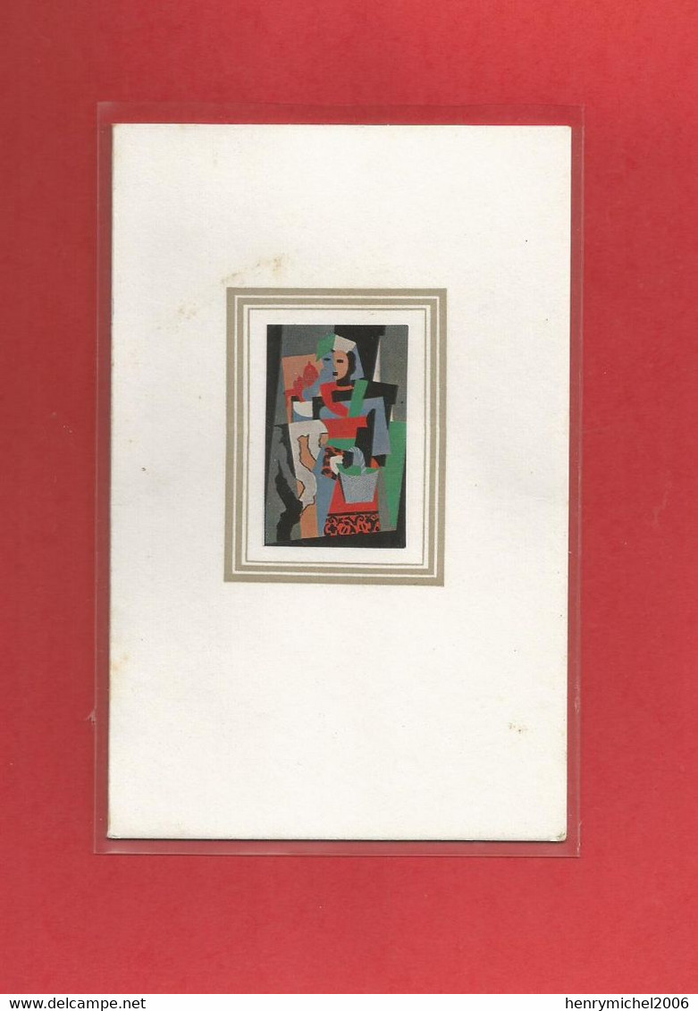 Cpm Picasso L'italienne 1917 Carte Double 9 X 14 Cm By Spadem Braun 1966 N74 - Malerei & Gemälde