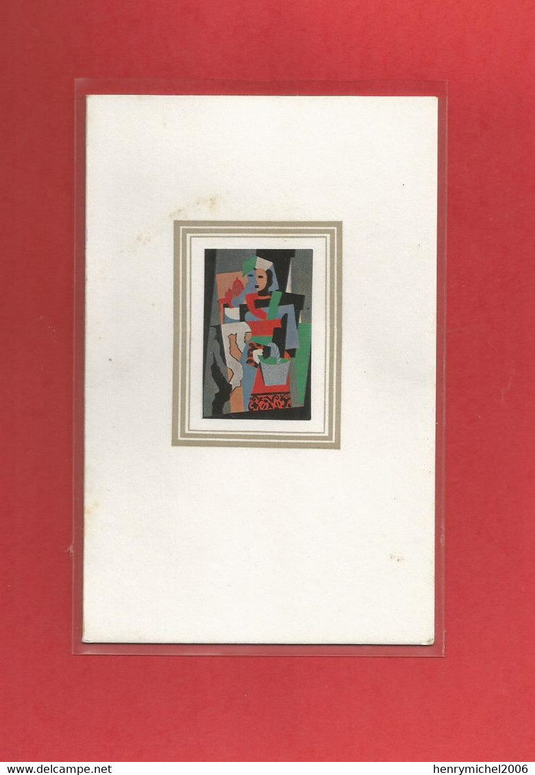 Cpm Picasso L'italienne 1917 Carte Double 9 X 14 Cm By Spadem Braun 1966 N74 - Schilderijen