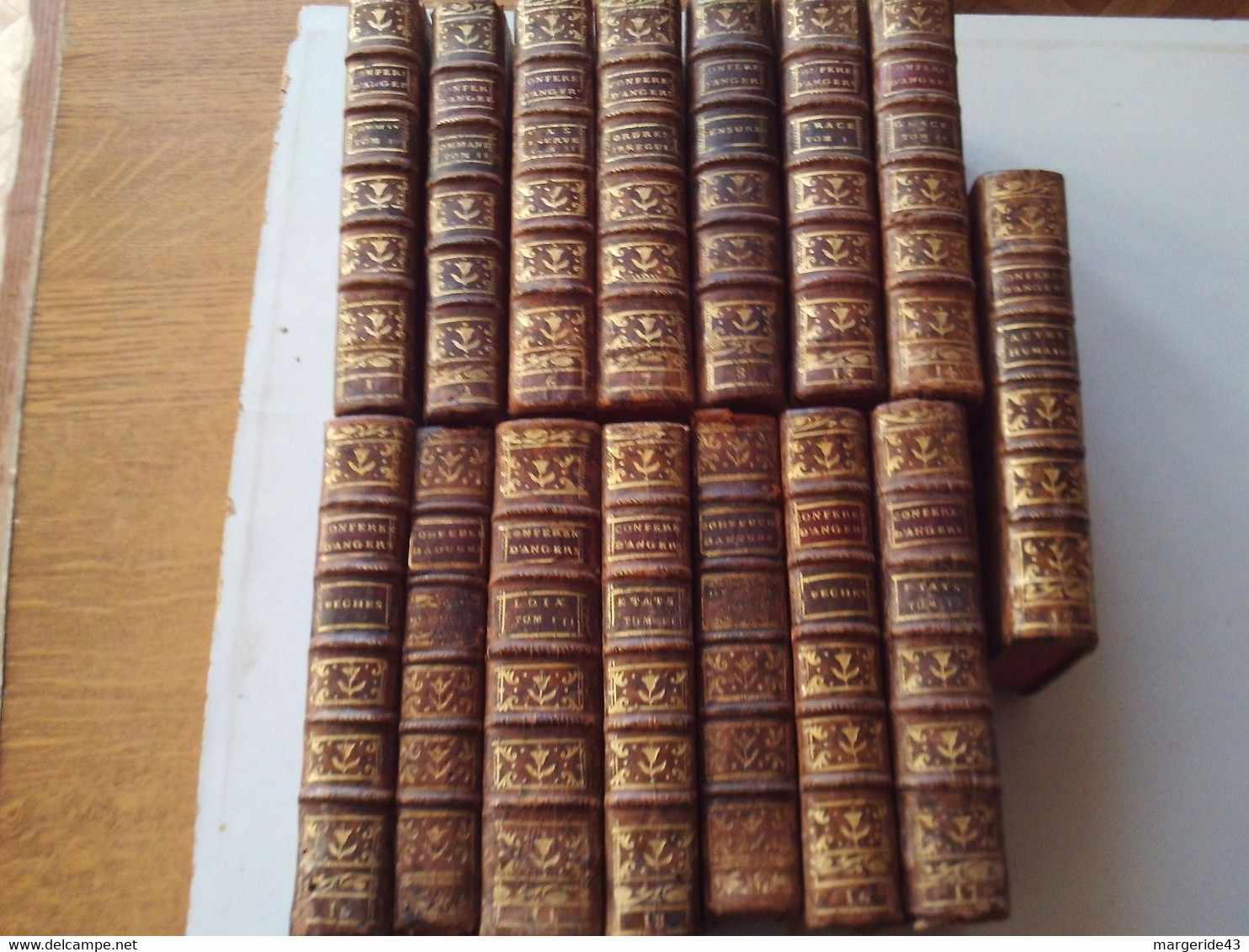 15 VOLUMES CONFERENCES ECCLESIASTIQUES DU DIOCESE D'ANGERS 1778 SUR LE SACREMENT DE L'ORDRE - Lots De Plusieurs Livres