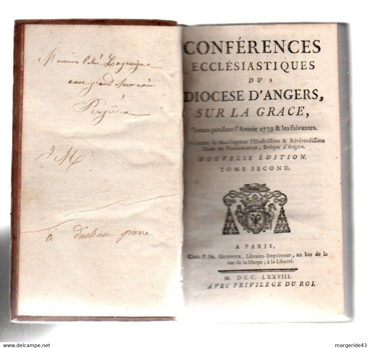 15 VOLUMES CONFERENCES ECCLESIASTIQUES DU DIOCESE D'ANGERS 1778 SUR LE SACREMENT DE L'ORDRE - Bücherpakete