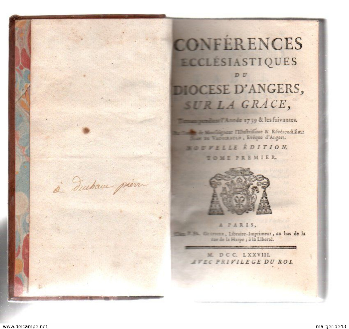 15 VOLUMES CONFERENCES ECCLESIASTIQUES DU DIOCESE D'ANGERS 1778 SUR LE SACREMENT DE L'ORDRE - Lots De Plusieurs Livres