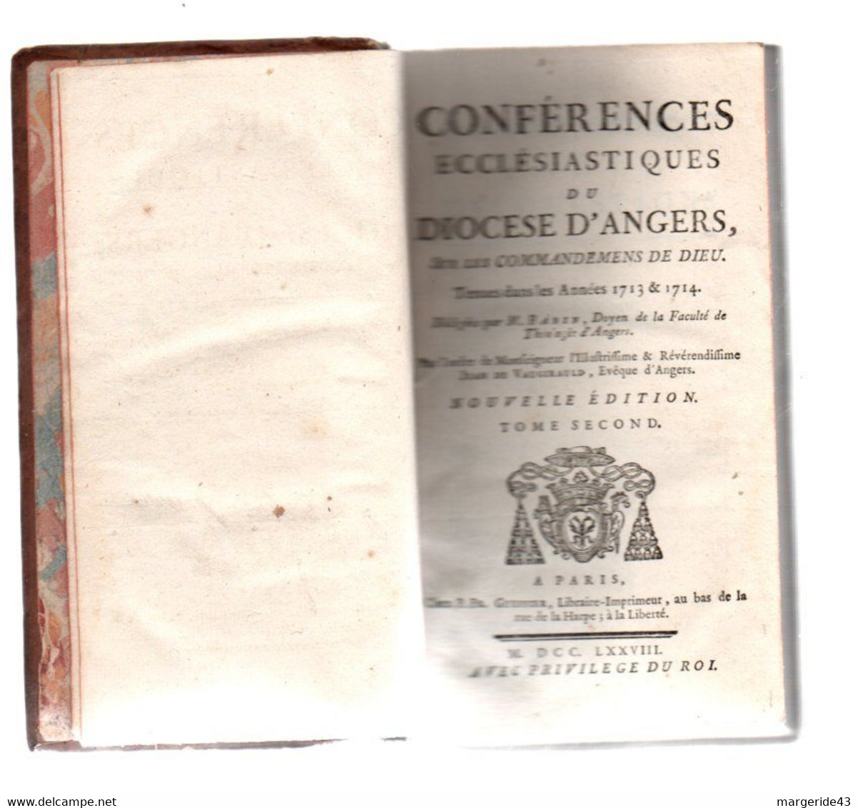 15 VOLUMES CONFERENCES ECCLESIASTIQUES DU DIOCESE D'ANGERS 1778 SUR LE SACREMENT DE L'ORDRE