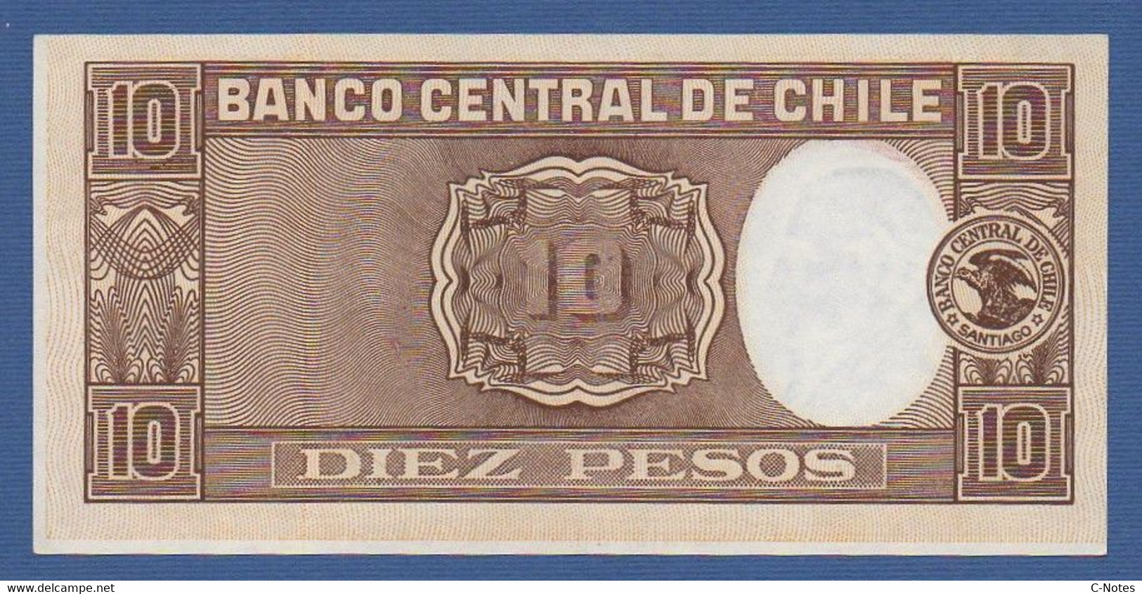 CHILE - P.111a – 10 Pesos (1 Condor) 1947-1958 XF/aUNC Serie Y84 062675 - Chili