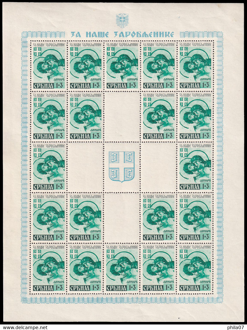SERBIA - Mi.No. 62/65, Sheets In Good Quality / 9 Scan - Serbia
