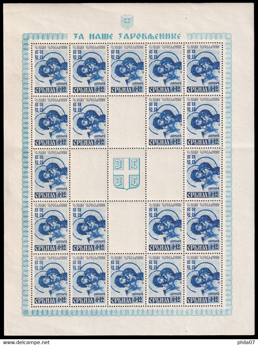 SERBIA - Mi.No. 62/65, Sheets In Good Quality / 9 Scan - Serbia