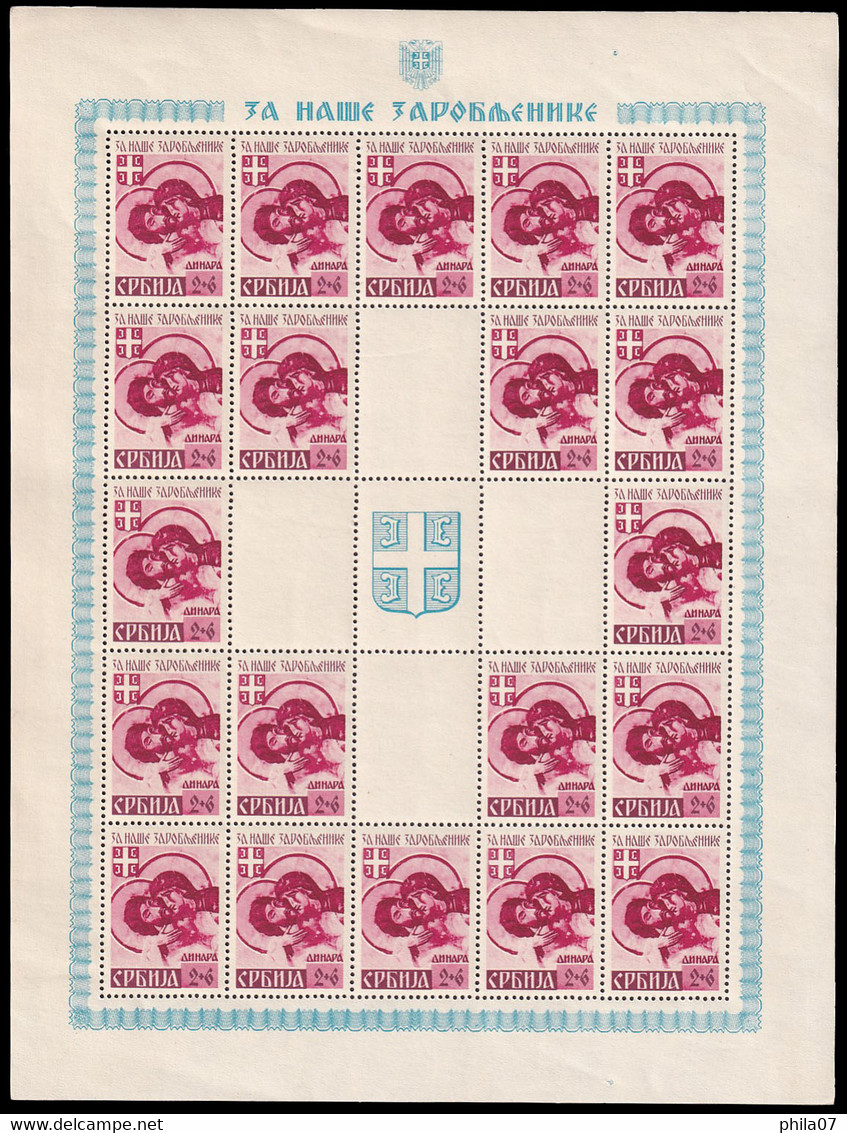 SERBIA - Mi.No. 62/65, Sheets In Good Quality / 9 Scan - Serbien