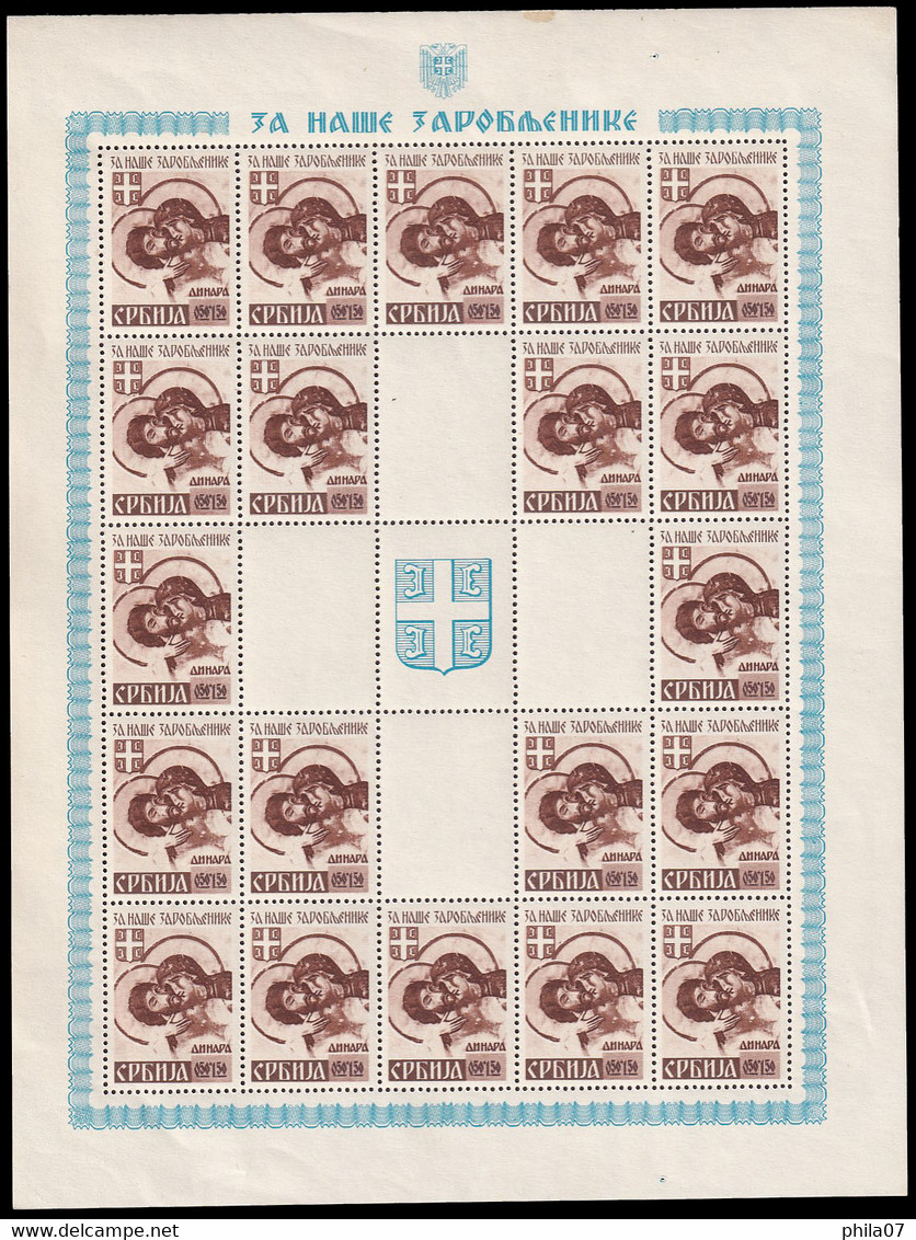 SERBIA - Mi.No. 62/65, Sheets In Good Quality / 9 Scan - Serbien