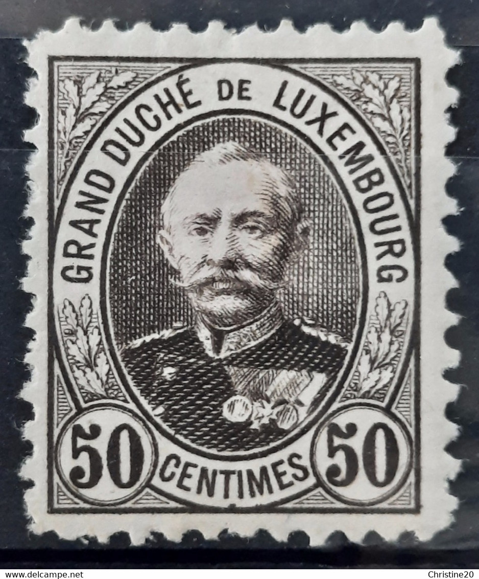 Luxembourg 1891/93 N°65 *TB Cote 16€ - 1891 Adolphe Voorzijde