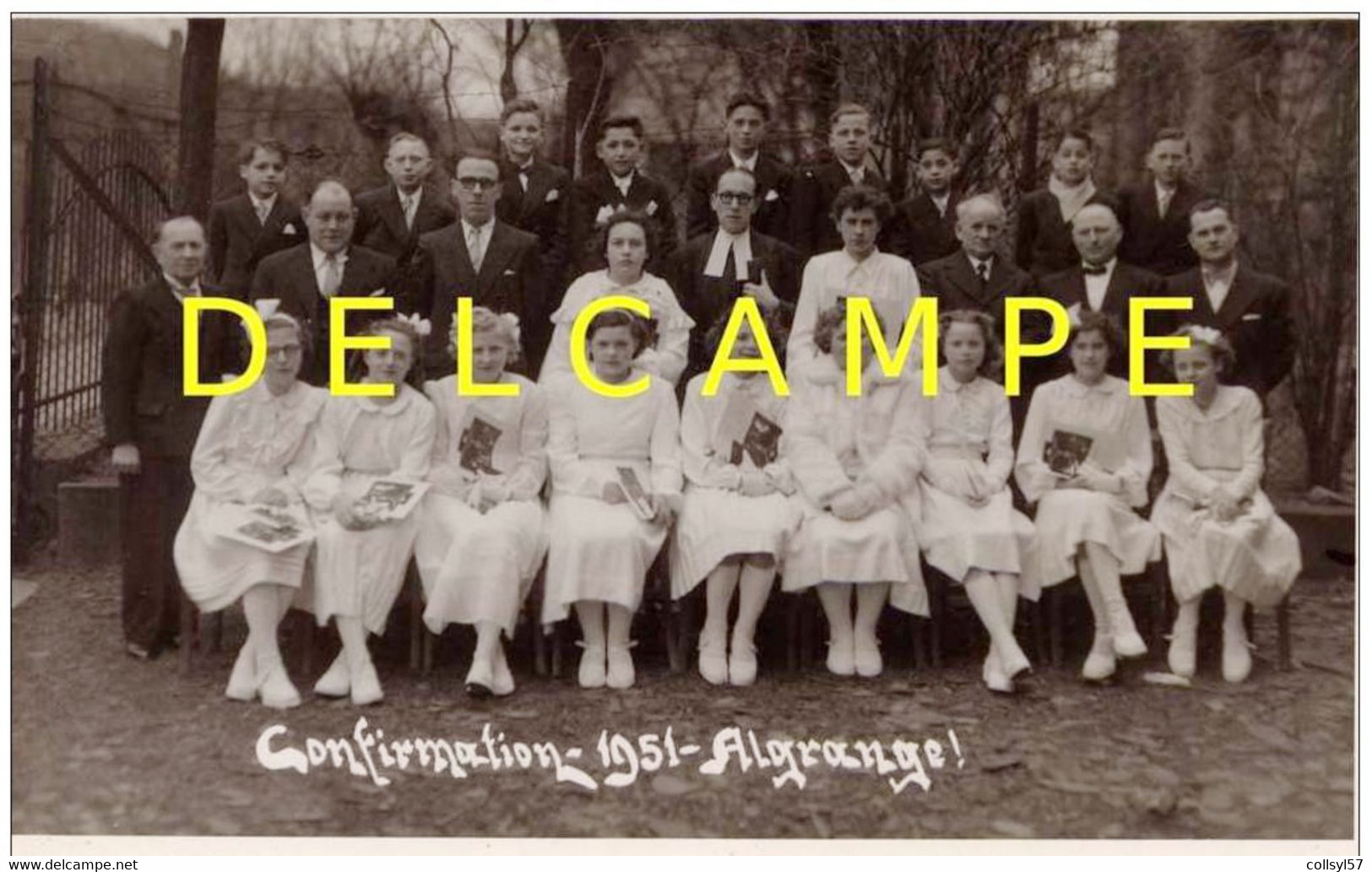 ALGRANGE - Confirmation Au Temple Protestant En 1951 (065) - Communion