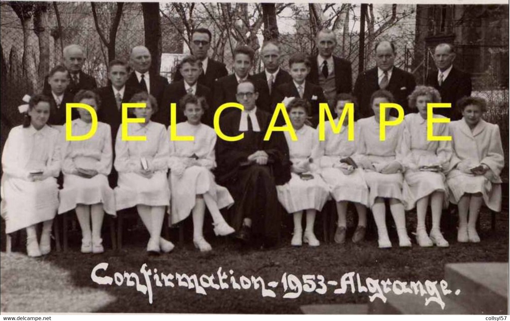 ALGRANGE - Confirmation Au Temple Protestant En 1953 (063) - Comuniones