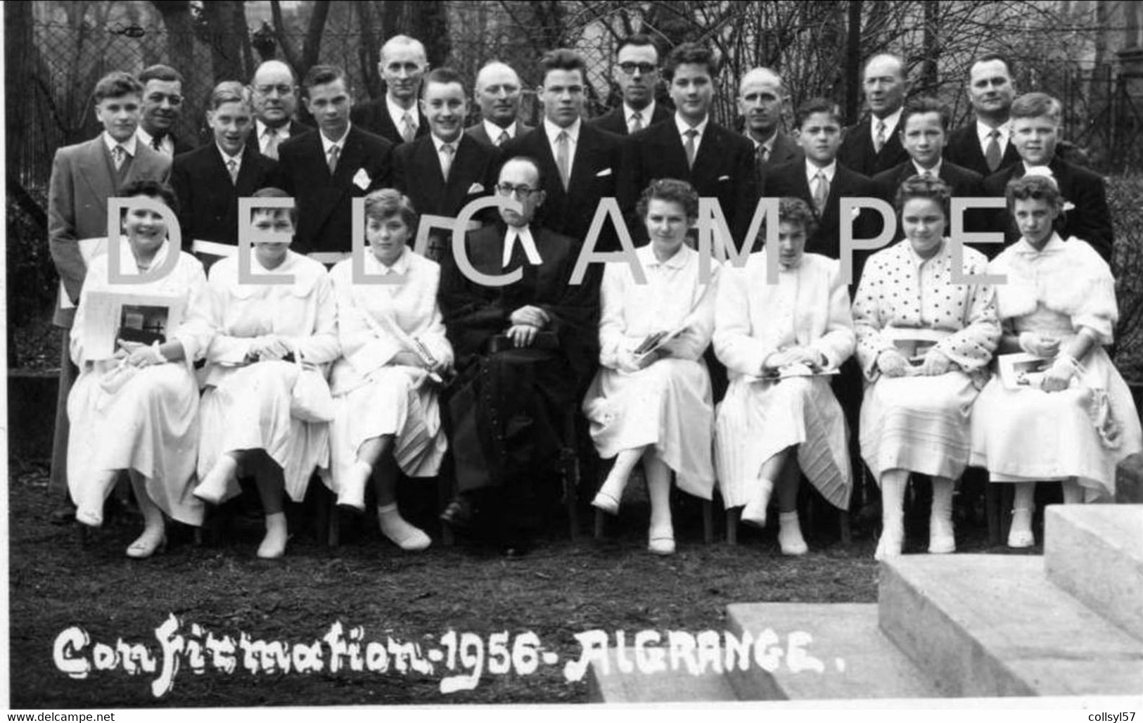 ALGRANGE - Confirmation Au Temple Protestant En 1956 (062) - Comuniones