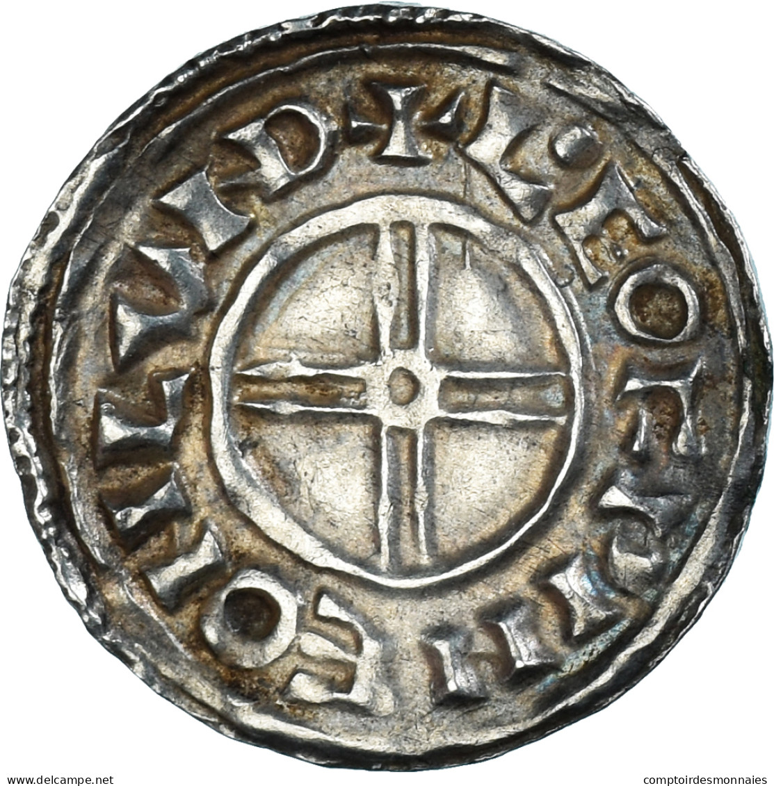 Monnaie, Grande-Bretagne, Cnut, Penny, 1016-1035, Londres, TTB+, Argent - …-1066 : Celtic / Anglo-Saxon