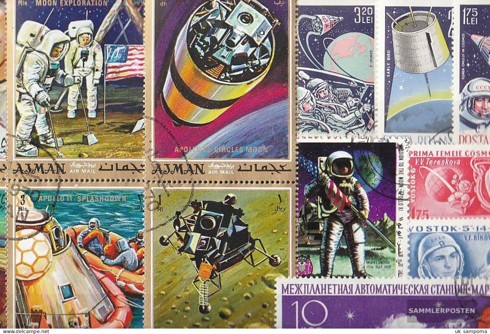 Motives 50 Different Space And Missile Stamps  In Complete Expenditure - Collections