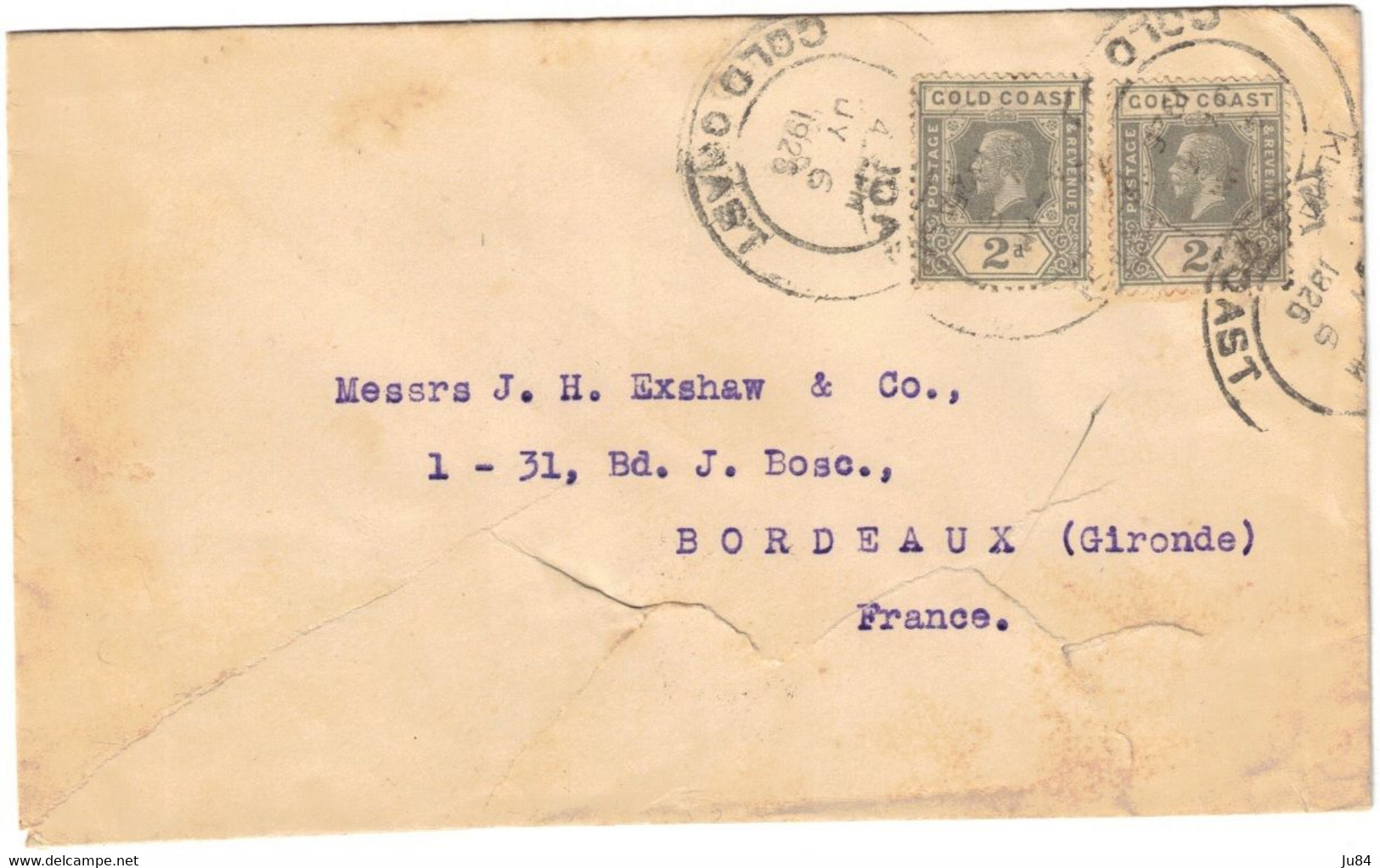 Australie - Australie - Gold Coast - Lettre Pour Bordeaux (France) - 6 Juin 1926 - Briefe U. Dokumente