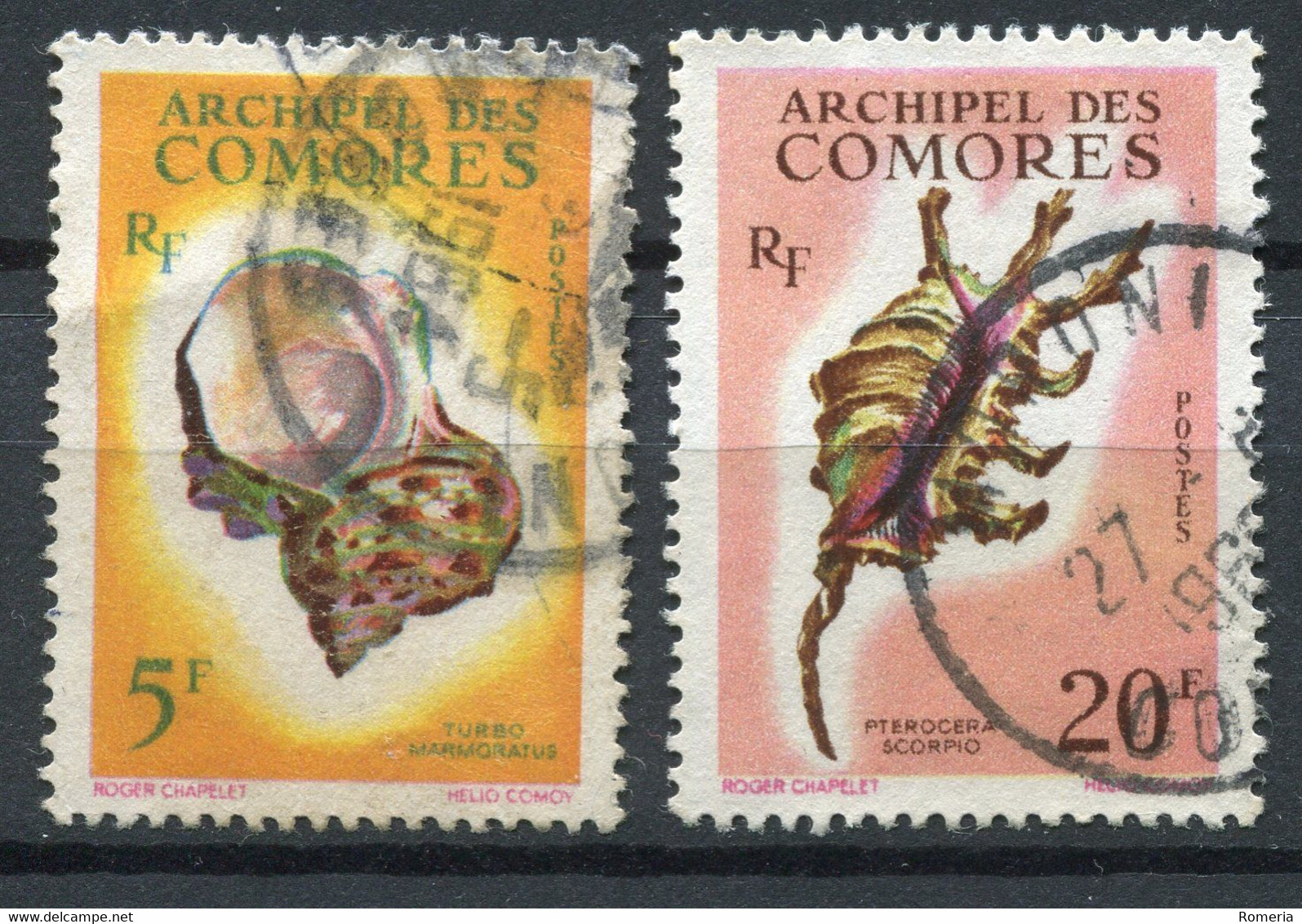 Comores - 1962 - Yt 22 + Yt 23 - Oblitérés - Luftpost