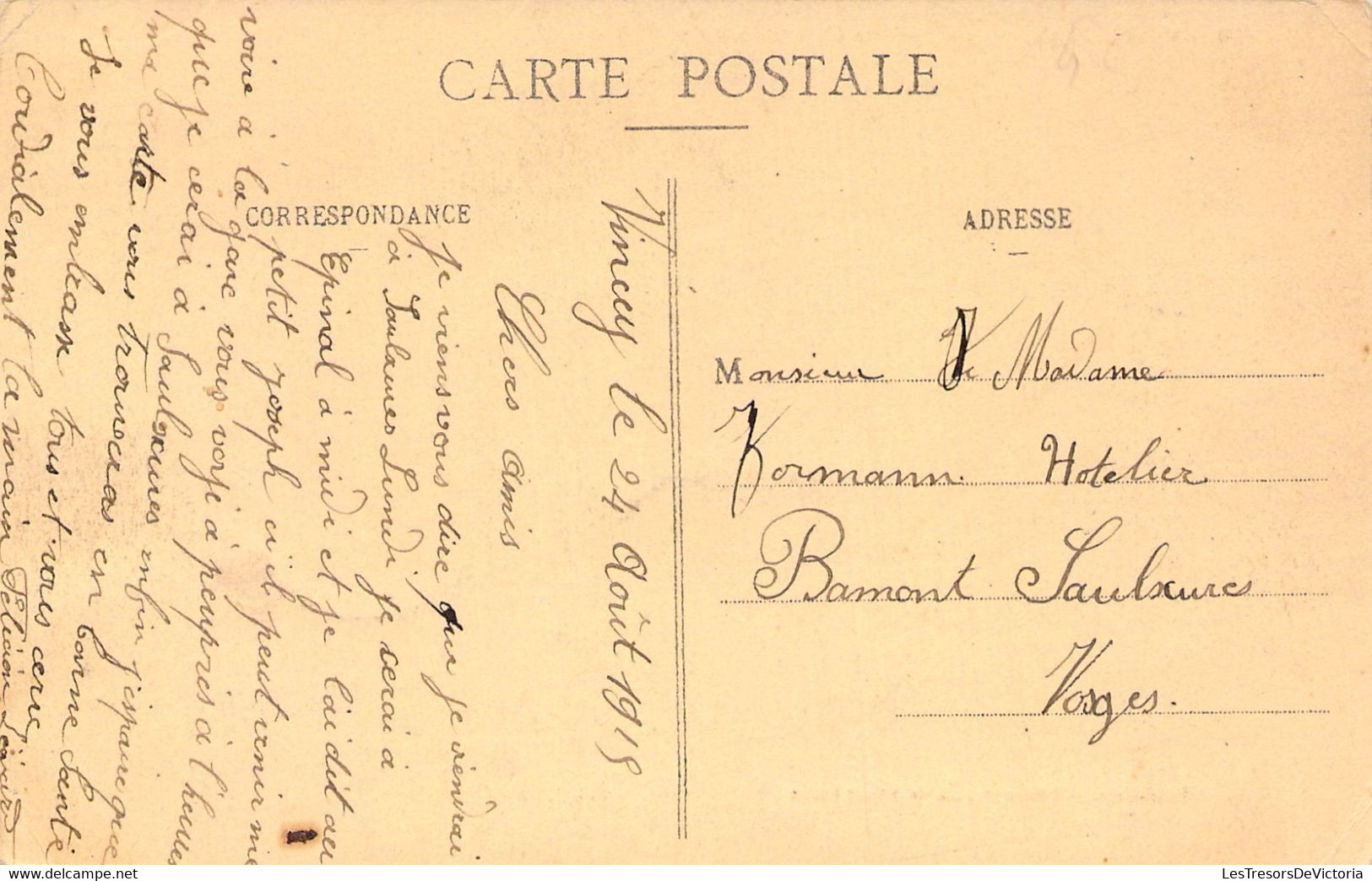 FRANCE - 88 - VINCEY - Filatures - Société Cotonnière De L'Est - Côté Est - Carte Postale Ancienne - Vincey