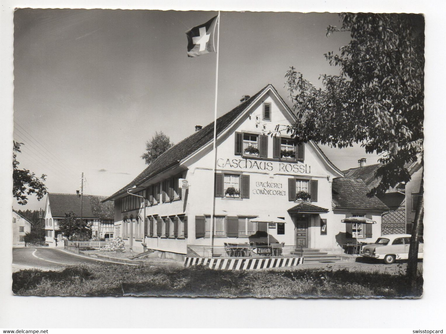 NEUWILEN TG Gasthaus Bäckerei Conditorei Rössli Auto - Autres & Non Classés