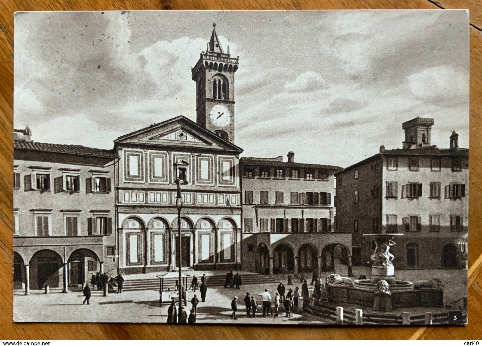 EMPOLI - PIAZZA FARINATA DEGLI UBERTI E CATTEDRALE ..come Era.. VIAGGIATA   - G.F. - MM 55 - Empoli